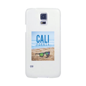 California Beach Sunglass White Phone Case