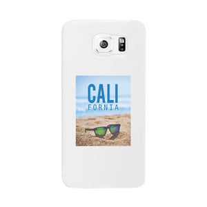 California Beach Sunglass White Phone Case