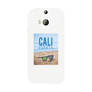 California Beach Sunglass White Phone Case