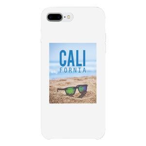 California Beach Sunglass White Phone Case