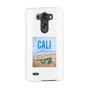 California Beach Sunglass White Phone Case