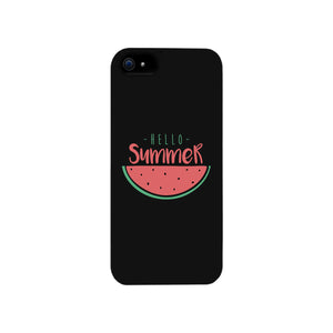 Hello Summer Watermelon Black Phone Case