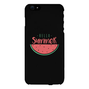 Hello Summer Watermelon Black Phone Case