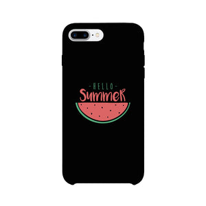 Hello Summer Watermelon Black Phone Case