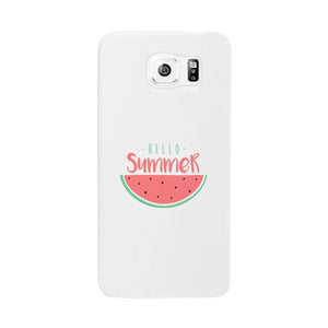 Hello Summer Watermelon White Phone Case