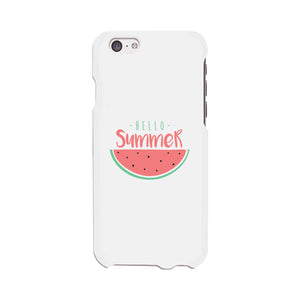 Hello Summer Watermelon White Phone Case