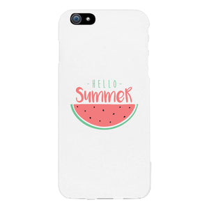 Hello Summer Watermelon White Phone Case