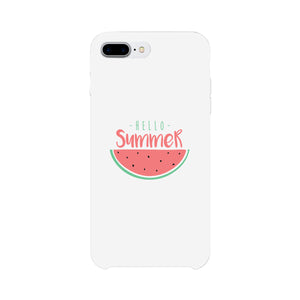 Hello Summer Watermelon White Phone Case