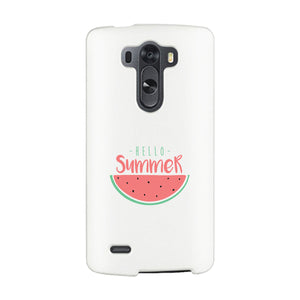 Hello Summer Watermelon White Phone Case