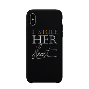 Stole Her Heart-LEFT Phone Case Couples Engagement Gifts For Him