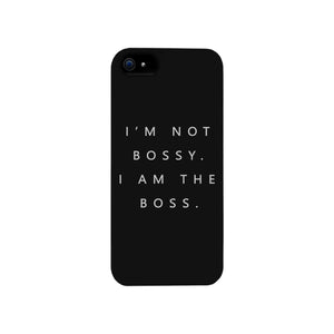 I'm The Boss Phone Case Slim Funny Saying Phone Cover Gift For Her