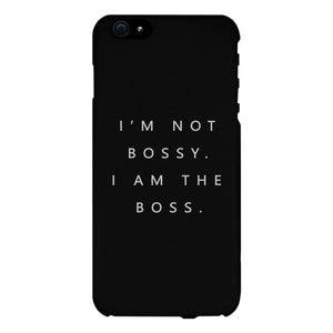 I'm The Boss Phone Case Slim Funny Saying Phone Cover Gift For Her