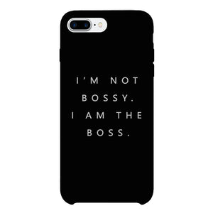 I'm The Boss Phone Case Slim Funny Saying Phone Cover Gift For Her