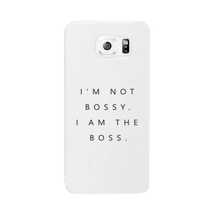 I'm The Boss Phone Case Slim Funny Saying Phone Cover Gift For Her