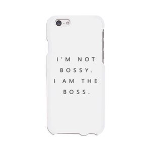 I'm The Boss Phone Case Slim Funny Saying Phone Cover Gift For Her