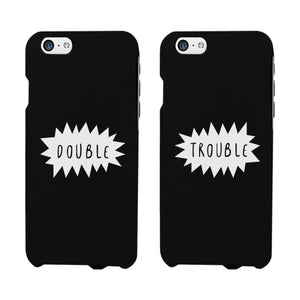 Double Trouble - Black Phone Case