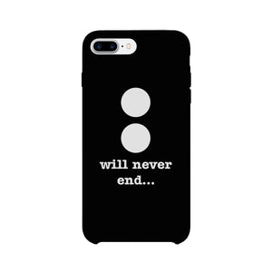 Will Never End-Right Black Phone Case