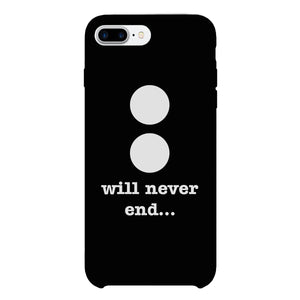 Will Never End-Right Black Phone Case