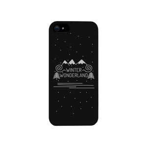 Winter Wonderland Black Phone Case