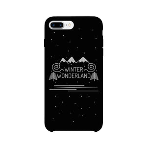 Winter Wonderland Black Phone Case