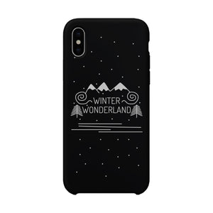 Winter Wonderland Black Phone Case