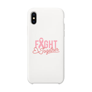 Fight Together Breast Cancer Awareness White Phone Case