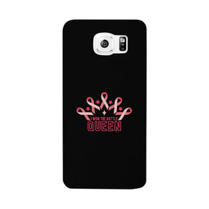 Won The Battle Queen Breast Cancer Awareness Black Phone Case