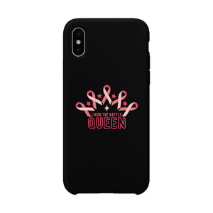 Won The Battle Queen Breast Cancer Awareness Black Phone Case