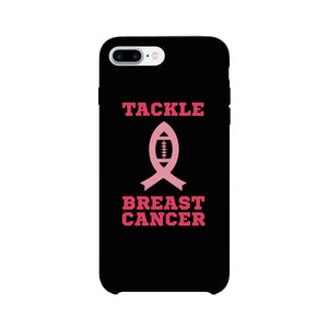 Tackle Breast Cancer Football Black Phone Case