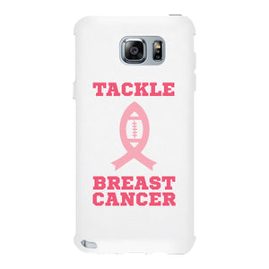 Tackle Breast Cancer Football White Phone Case