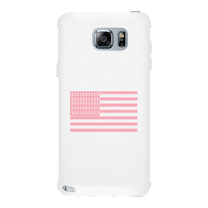 Breast Cancer Awareness Pink Flag White Phone Case