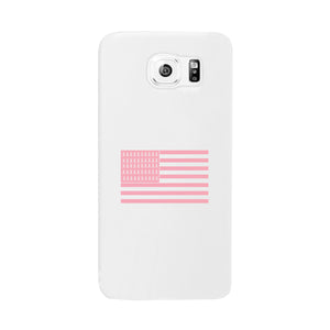 Breast Cancer Awareness Pink Flag White Phone Case