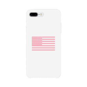 Breast Cancer Awareness Pink Flag White Phone Case