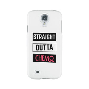 Straight Outta Chemo Breast Cancer White Phone Case