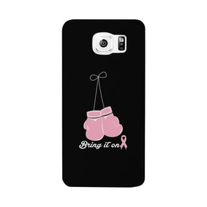 Bring It On Breast Cancer Awareness Boxing Black Phone Case