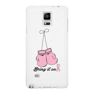 Bring It On Breast Cancer Awareness Boxing White Phone Case