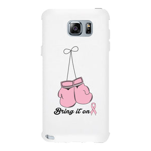 Bring It On Breast Cancer Awareness Boxing White Phone Case