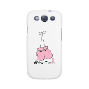 Bring It On Breast Cancer Awareness Boxing White Phone Case