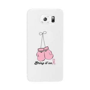 Bring It On Breast Cancer Awareness Boxing White Phone Case