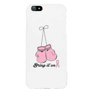 Bring It On Breast Cancer Awareness Boxing White Phone Case