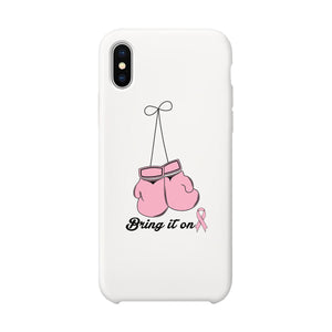 Bring It On Breast Cancer Awareness Boxing White Phone Case