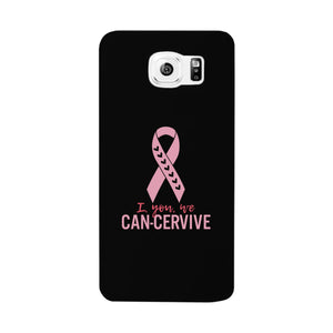 I You We Can-Cervive Breast Cancer Black Phone Case