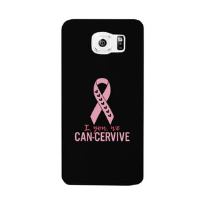 I You We Can-Cervive Breast Cancer Black Phone Case