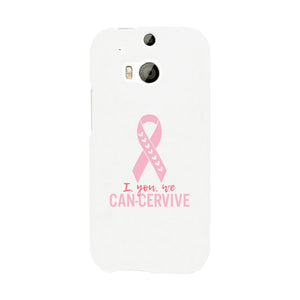 I You We Can-Cervive Breast Cancer White Phone Case