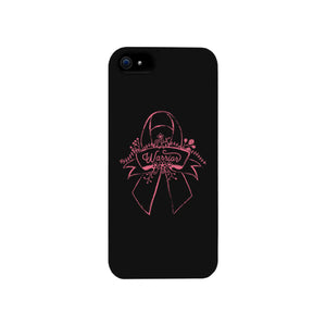 Warrior Breast Cancer Awareness Black Phone Case