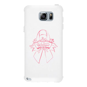 Warrior Breast Cancer Awareness White Phone Case