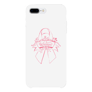 Warrior Breast Cancer Awareness White Phone Case