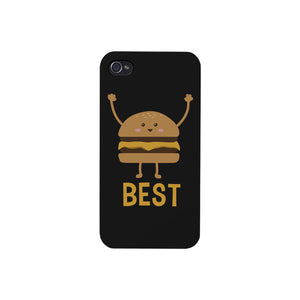 Hamburger and Fries BFF Matching Black Best Friend Phone Cases