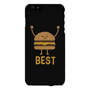 Hamburger and Fries BFF Matching Black Best Friend Phone Cases