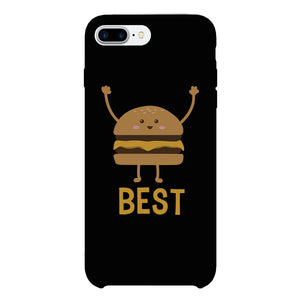 Hamburger and Fries BFF Matching Black Best Friend Phone Cases